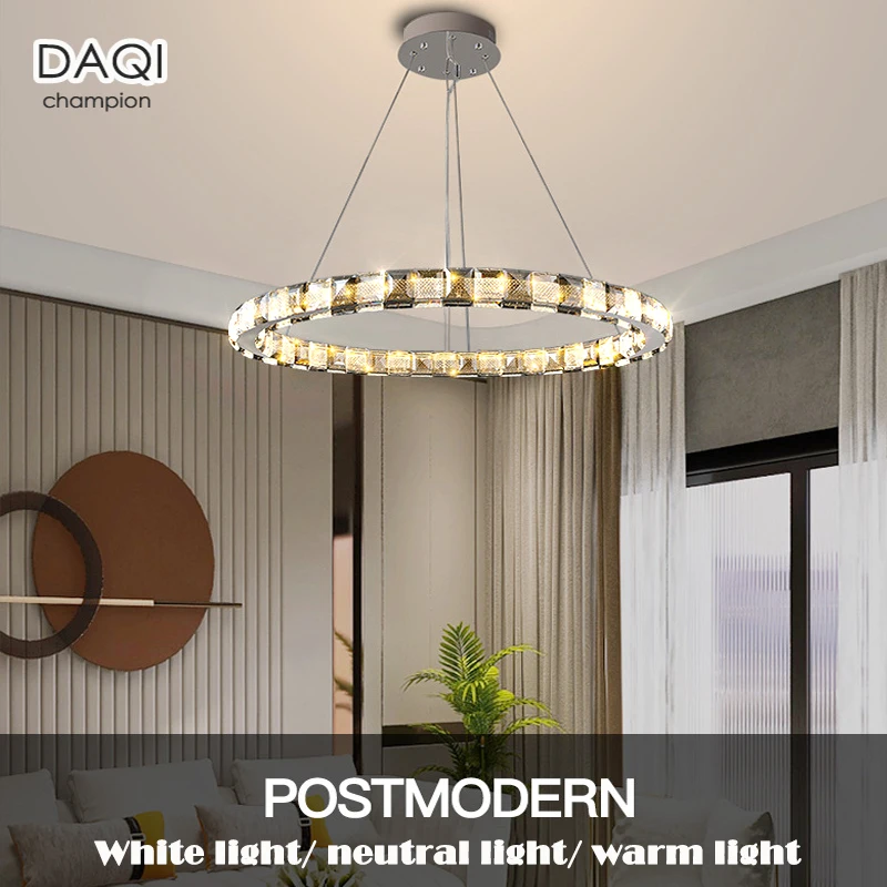 

Luxury bedroom LED lighting crystal chandelier living room square crystal lamp hotel interior decoration chandelier crystal lamp