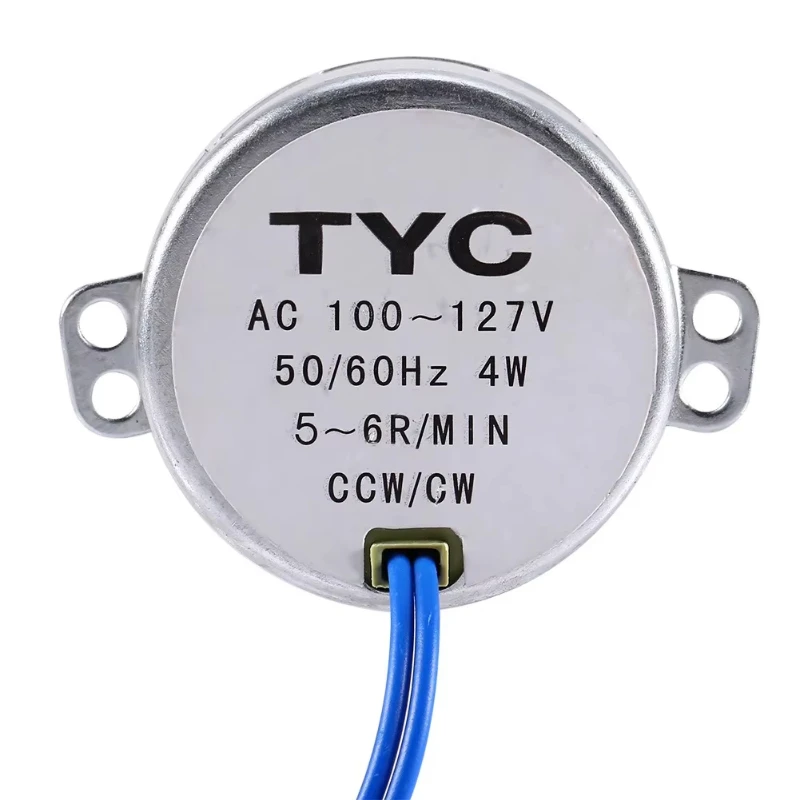 50TYC AC 110V Synchronous Motor 5-6 RPM Reversible/Non-Reversible for Various Devices