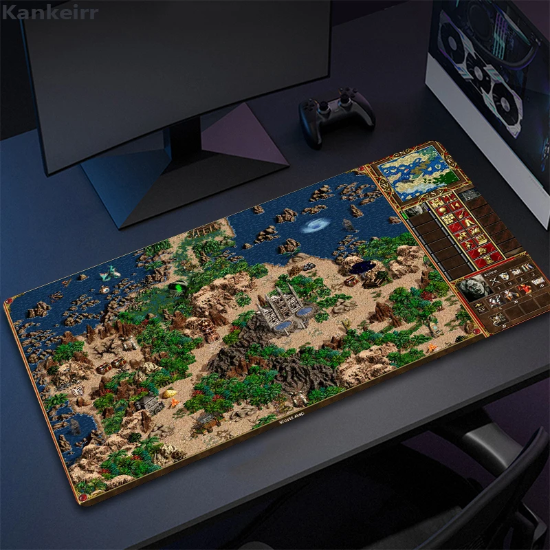 Heroes of Might and Magic 3 Mats para PC Gamer, Acessórios para computador, Mouse Carpet, Laptop, Teclado, Desk Mat, Large Mause Pads