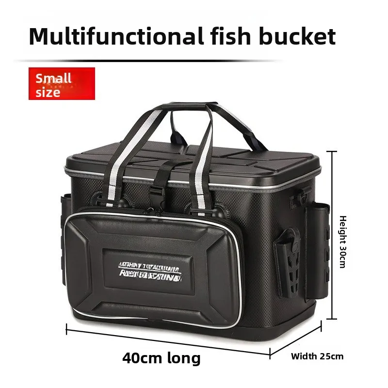 多機能釣りバケツ 広く厚くされた頑丈で耐久性のある水路釣り用ボックス釣り道具