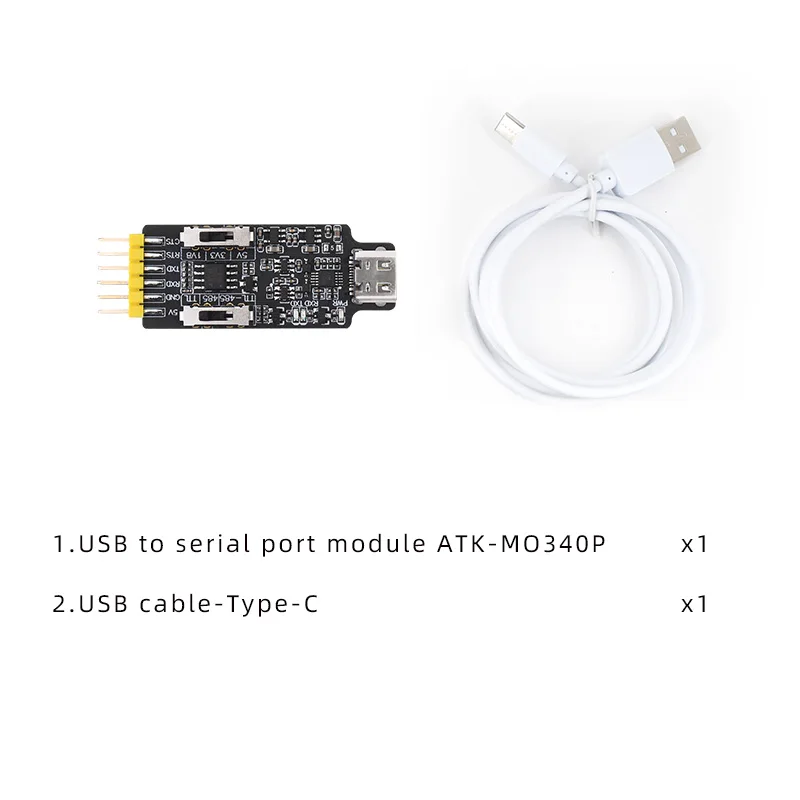 Alientek TYPE-C Usb Naar 485 Seriële Poort Usb Naar Tll Seriële Poort Tll Naar 485 Seriële Poort Module Converter 340p 1.8V 3.3V 5V