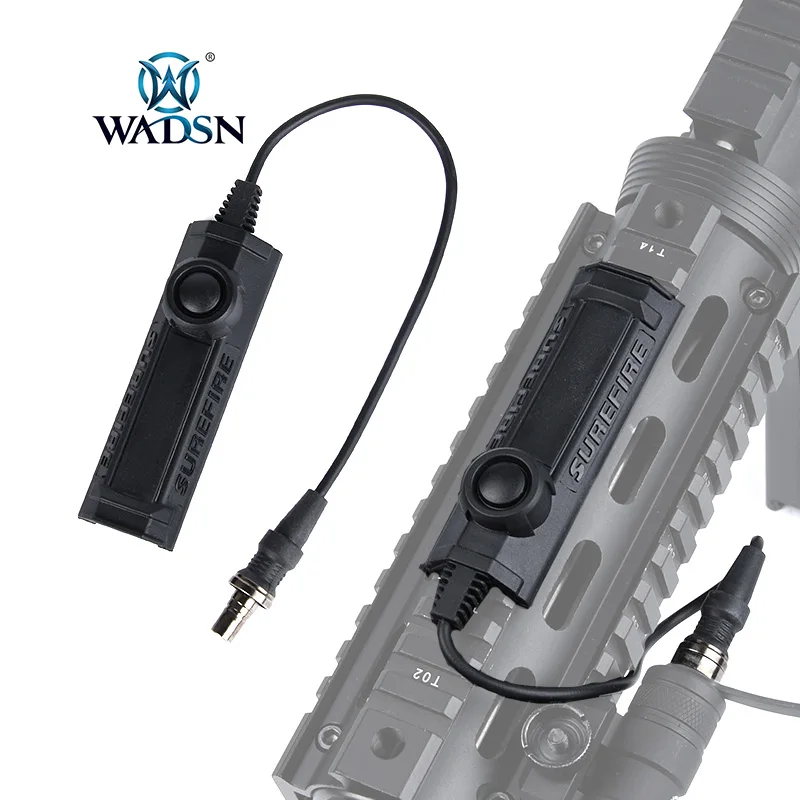 WADSN-linterna Surefire, interruptor remoto de doble función de presión táctica para M300, M600, M951, M952, interruptores de luz de arma de Rifle, AR15