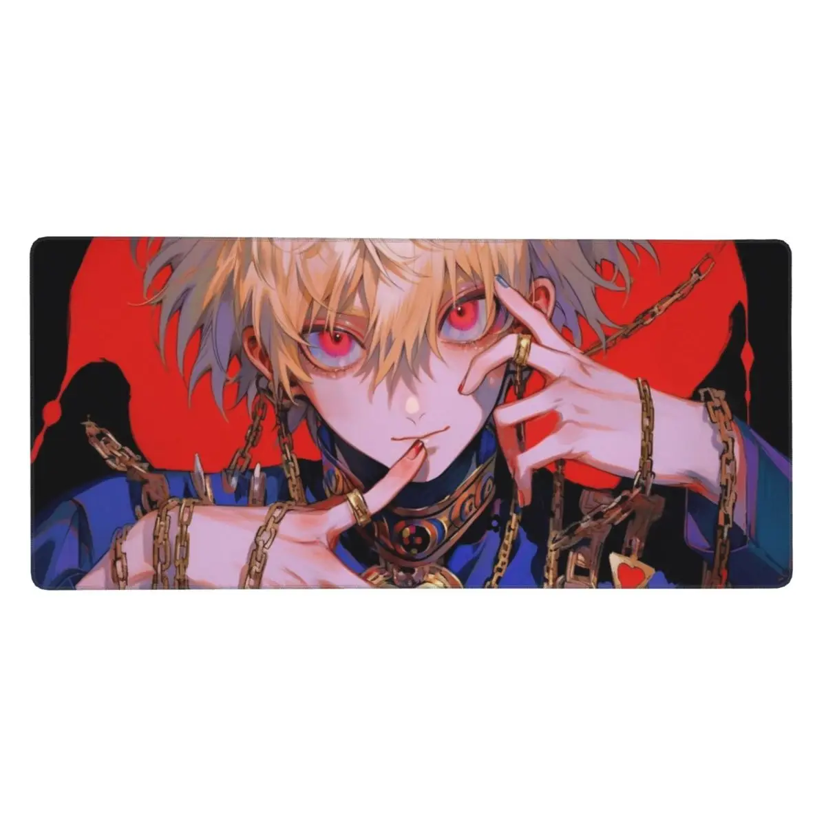 Anime Kurapika Hunter X Hunter Large Mouse Pad Computer Keyboard Mouse Mat Gaming Laptop Desk Mat Office Accessories Table Mats