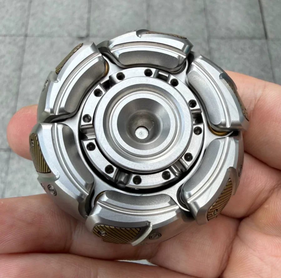 Used EDC Stainless Steel Restlessness Stress Relief Toy Pocket Toy Haptic Spinner Fingertip Gyroscope Decompression Toys
