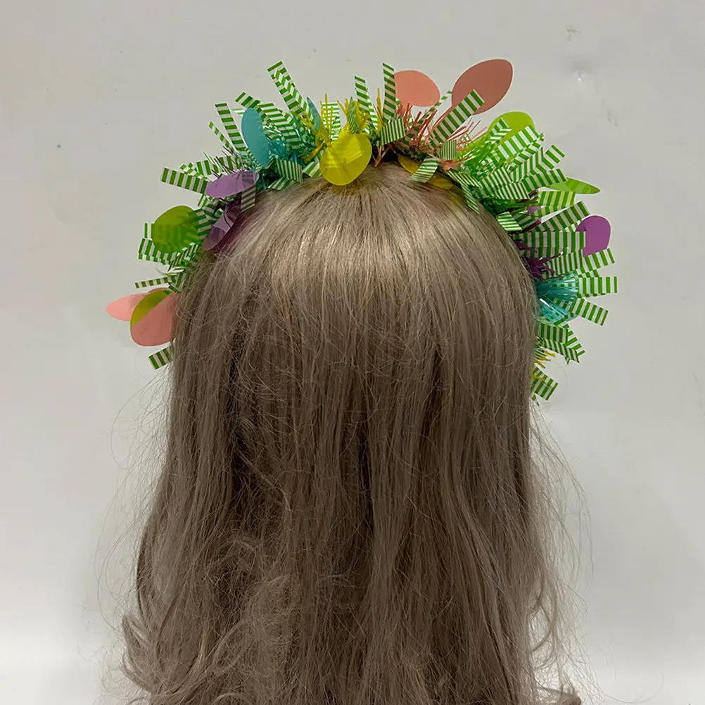 

2Pcs Easter Headbands Colorful Egg Design Hair Accessories Holiday Party Headdress Soft Flexible Comfortable Fit