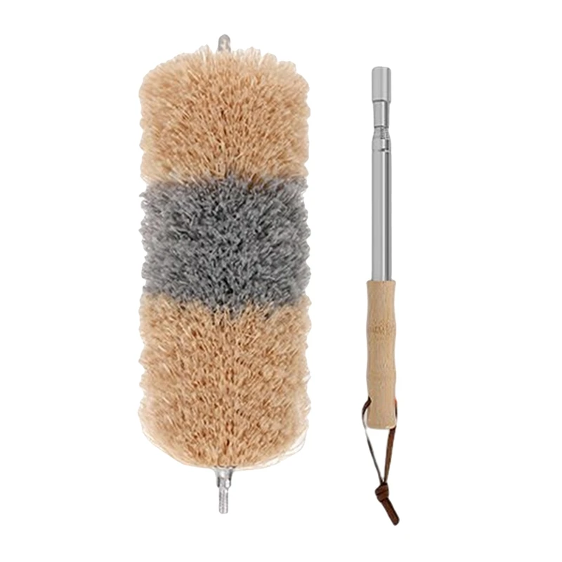 Telescopic Duster - Effective Dust Catcher with Special Microfiber - Bamboo Handle - Made From Moso Bamboo