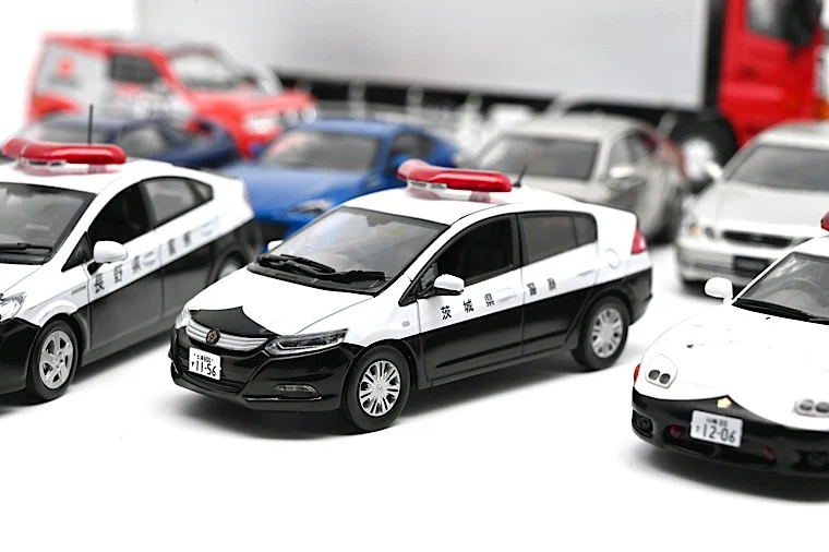 

RaiS Honda Insight G 2010 Ibaraki Prefecture Police Car, Japan 1:43 Metal Die-cast Model Collection Car Toy