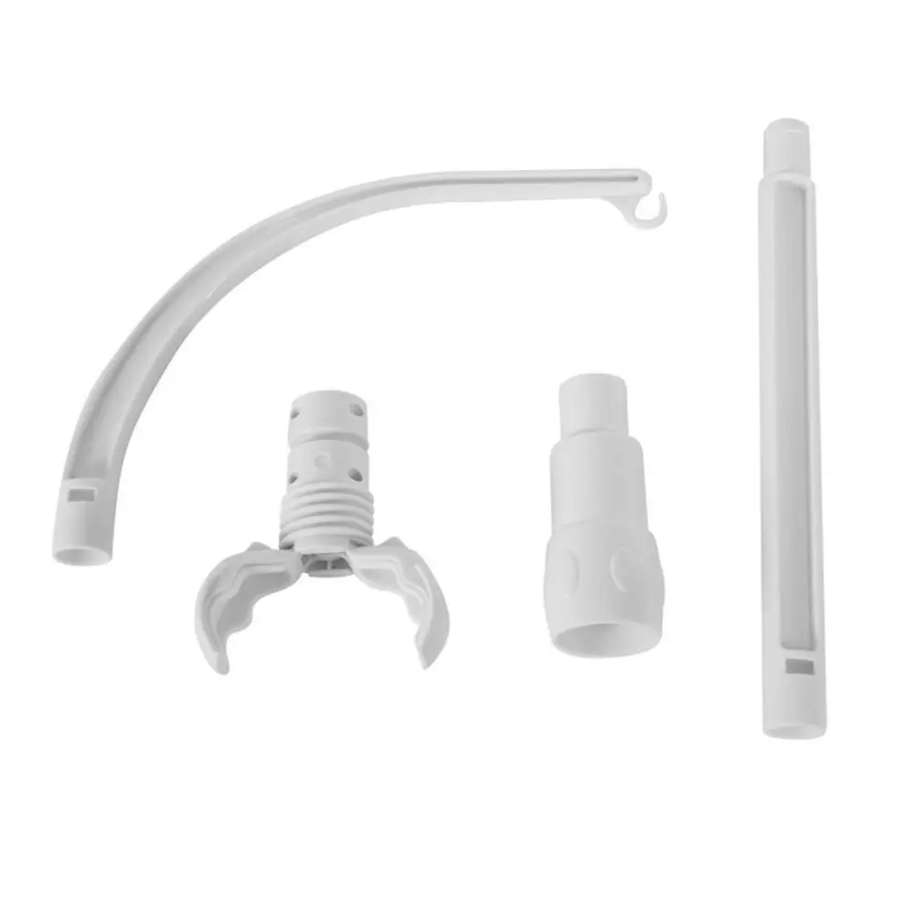 Rotating Crib Holder Mobile Holder Hanging Rack Bed Bell Hanging Clip DIY Equipment White Rattle Arm Bracket