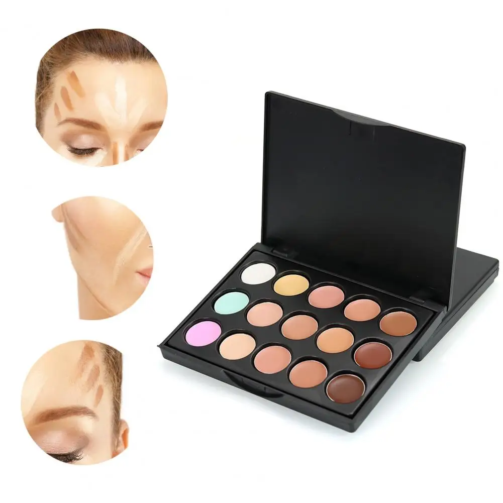 Kit de maquillage doux à base de crème, palette anti-cernes, couvrant sans danger l'acné, contour de beauté