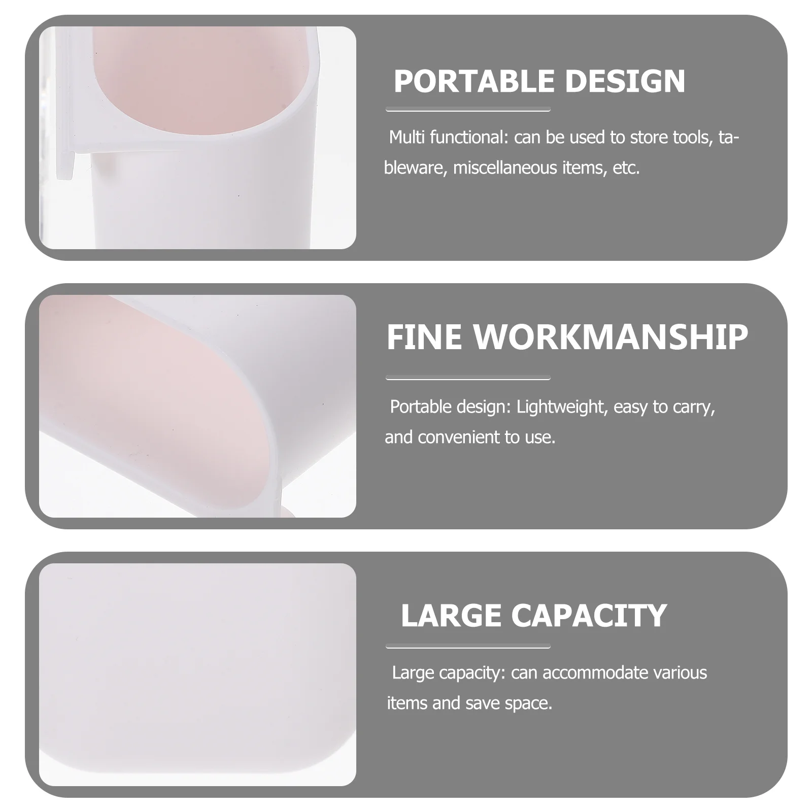 

4pcs Basket For Home Small Hanging Bucket Storage Organizer Household Countertop Trash Can Cart Cup Holder Hanging Container