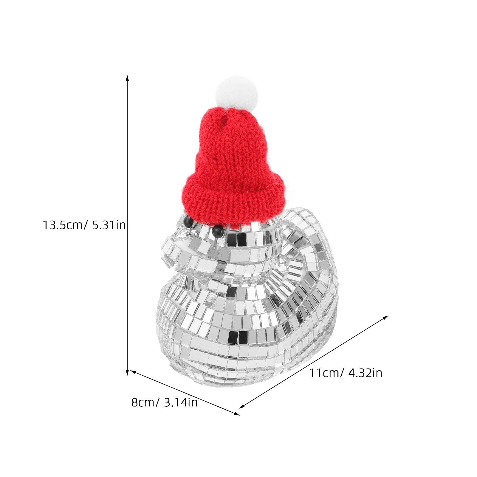 أنيق على شكل بطة زجاج معكوسة للزينة المبهرة ديسكو الكرة مكتب مكتب لهجة أجواء حفلة عطلة