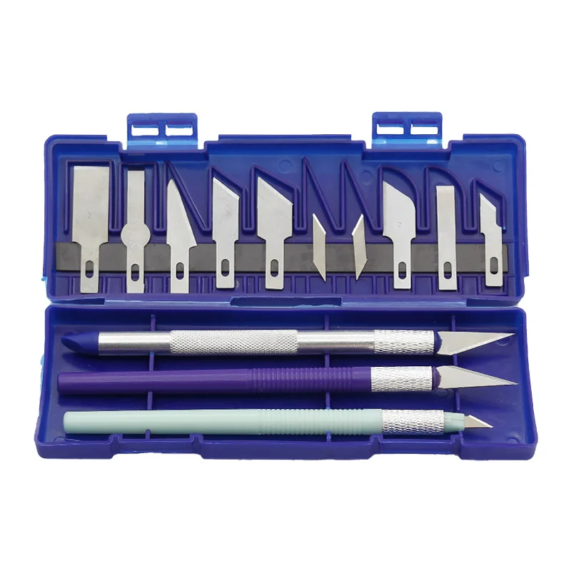 It Is A 13-piece Set of Metal Carving Knife Hand Ledger Paper Rubber Paper Carving Wood Carving Blade