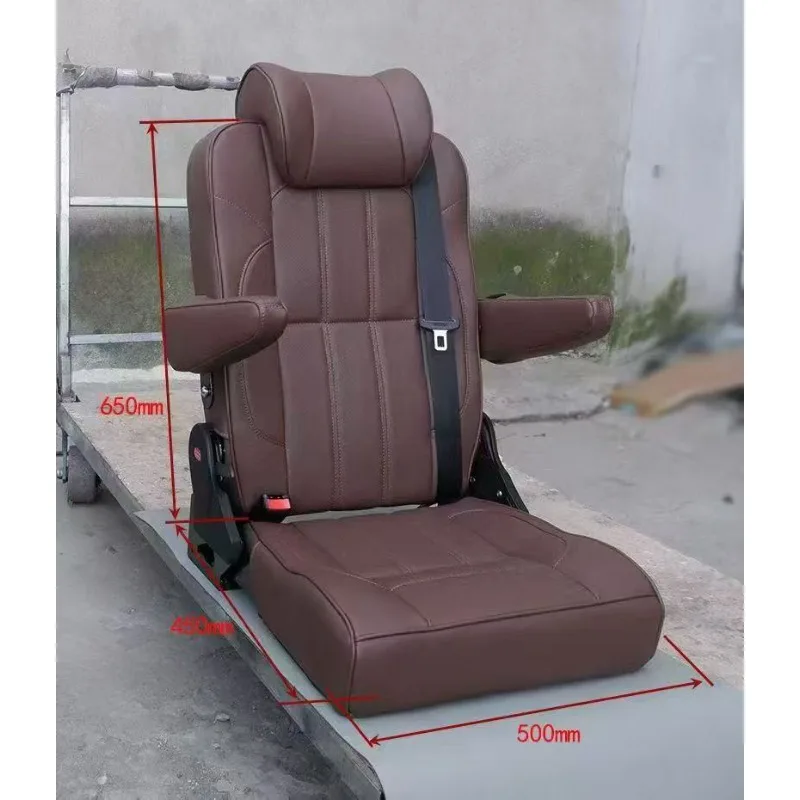 Single seat width 45 cm Custom Foldable RV Seating Modification Ultrathin Changeover Bed Seat Leather Car Seat Free shipping