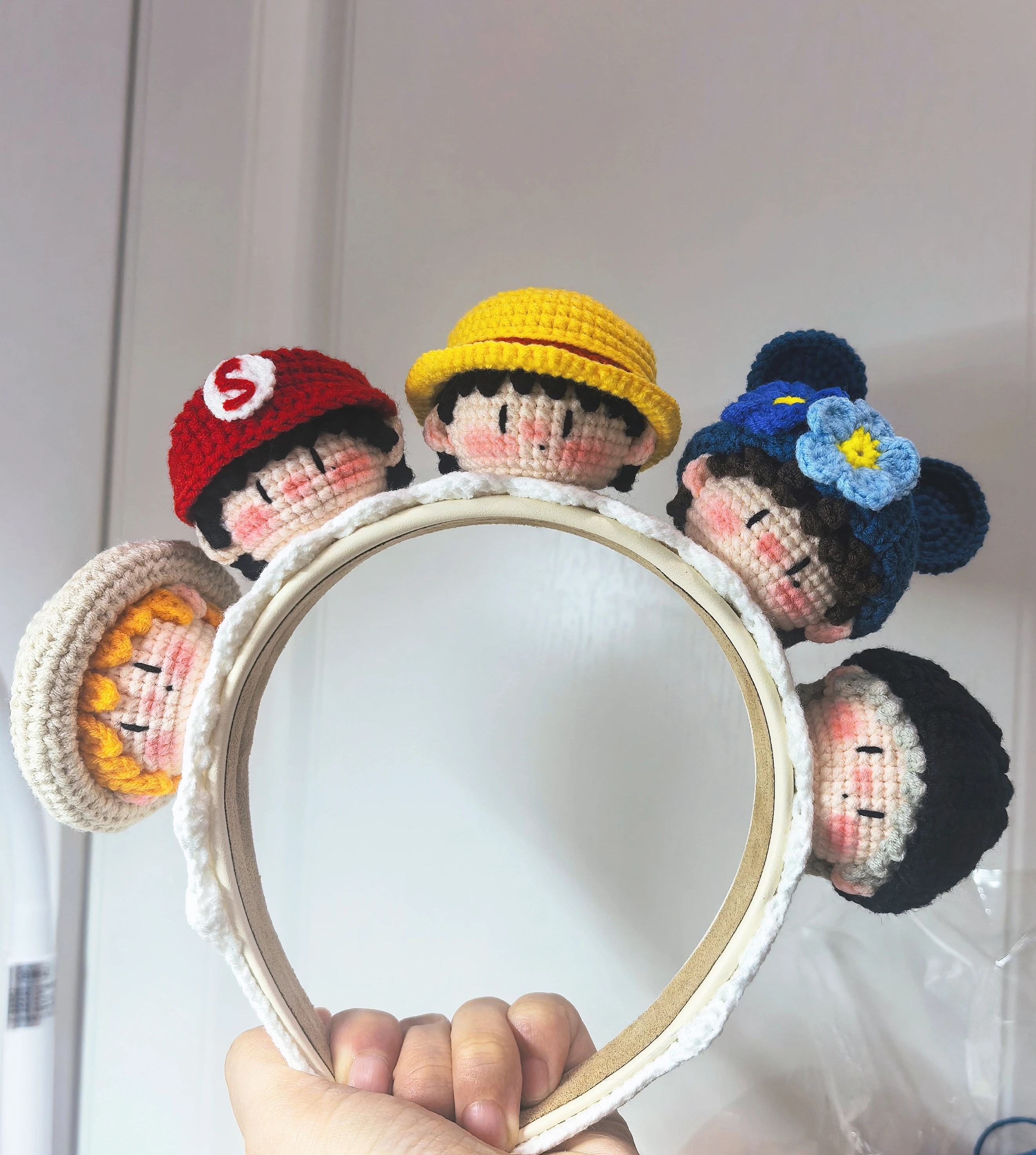完成品素材キット手編みウール糸-diy-クリエイティブ人形フェスティバル用品ギフトサポートヘアバンド