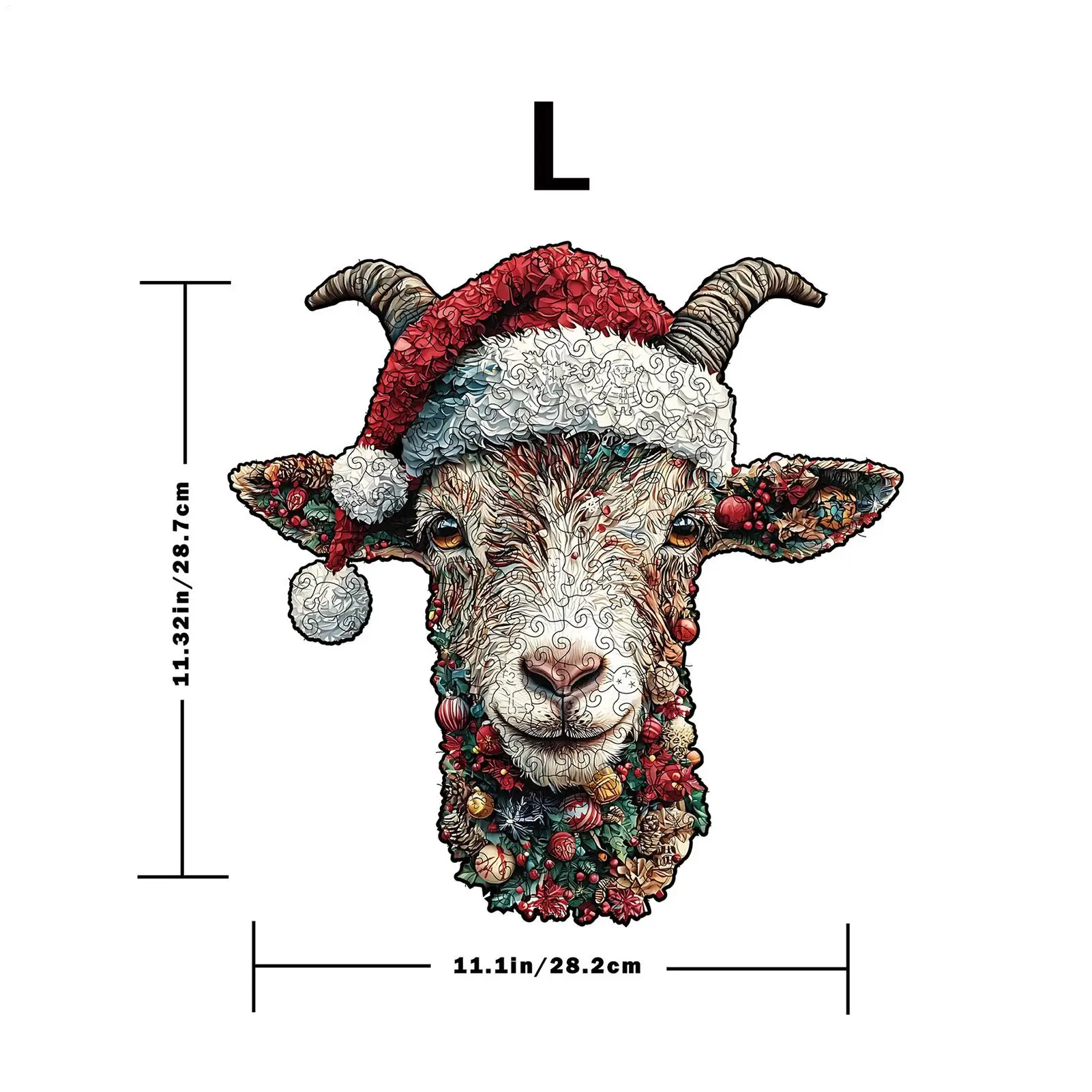 ألغاز عيد الميلاد، ألعاب خشبية مضحكة، ألغاز غزال صعبة ملونة للاسترخاء والبالغين والأطفال والأولاد والبنات #6