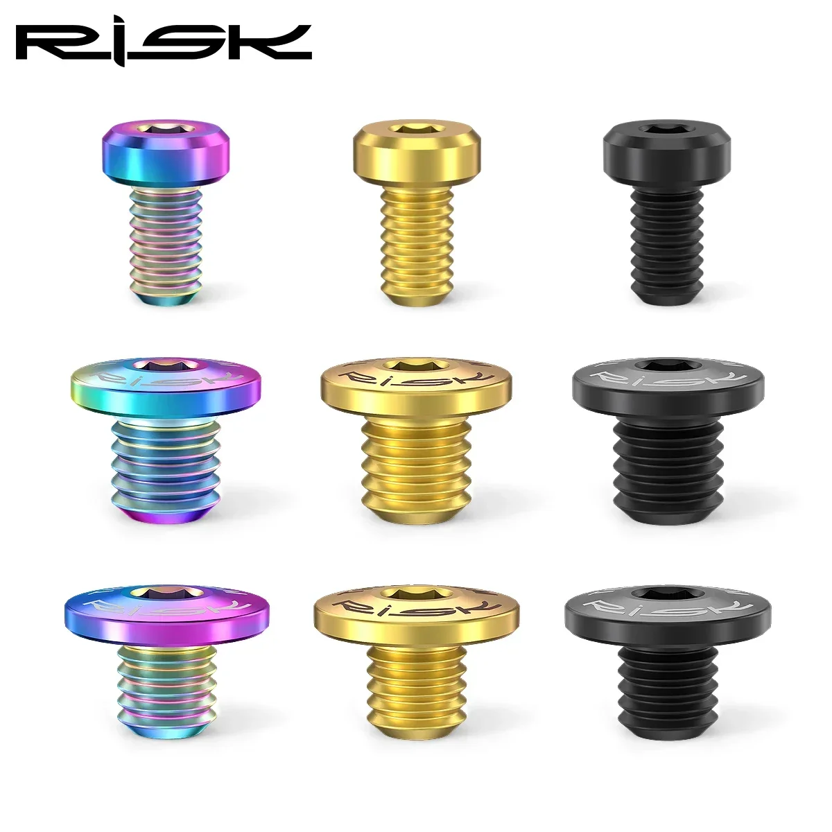 

RISK 2/4pcs A Whole/Separate Oil Cylinder Lid Bolts for Bike Brake Lever Titanium Disc Fixed Screw Bicycle Hydraulic Brake Bolt