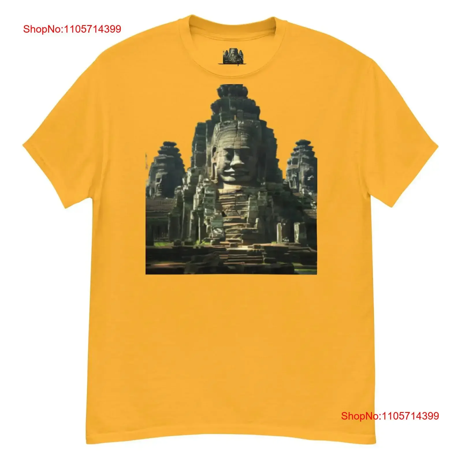 Cambodian T Shirt Khmer Angkor Bayon Temple vintage Washed homme graphic Breathable designer clothes Comfortable Versatile