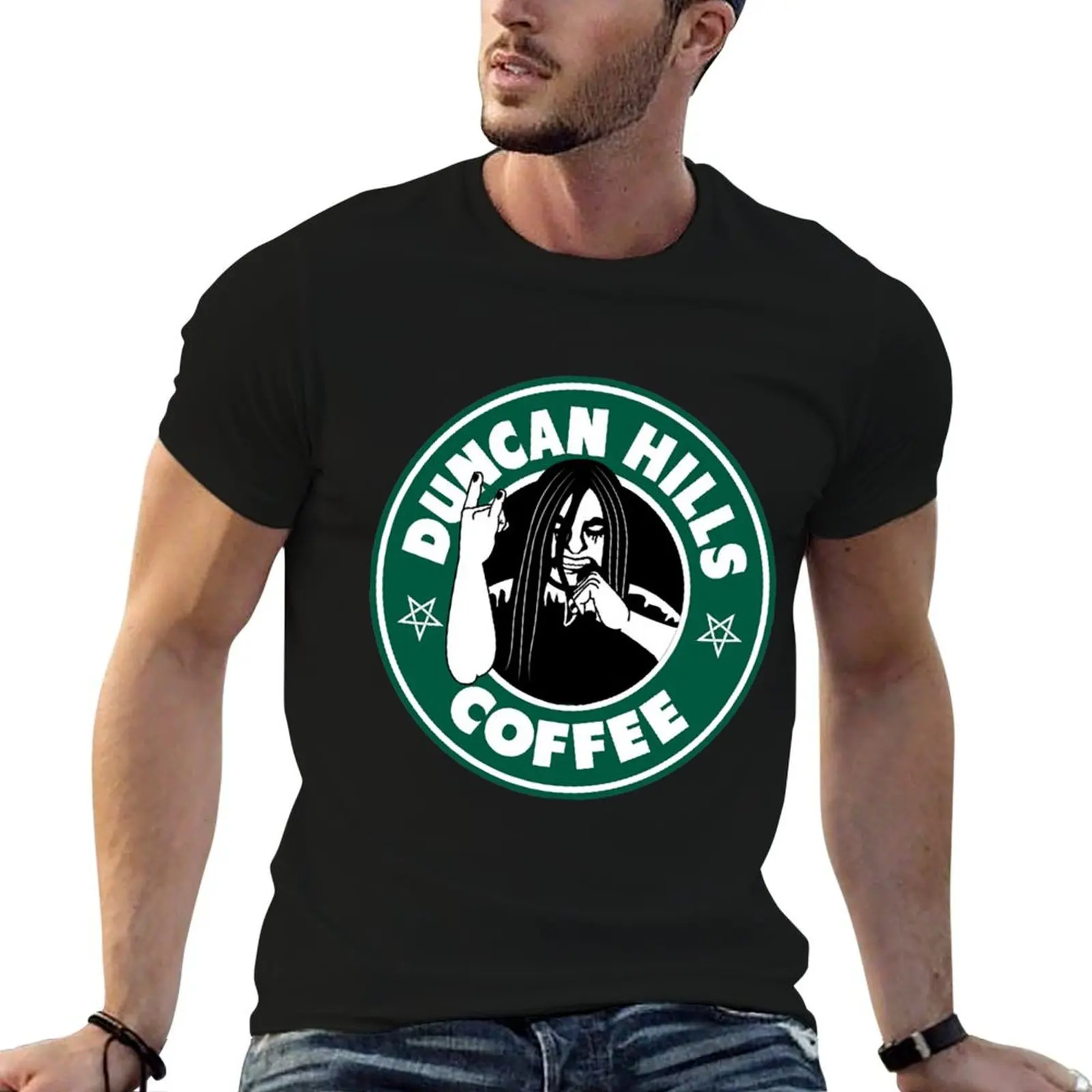 Camiseta Duncan Hills Coffee, camiseta de algodón para hombre, camisetas de algodón suave para hombre, camiseta de algodón para hombre