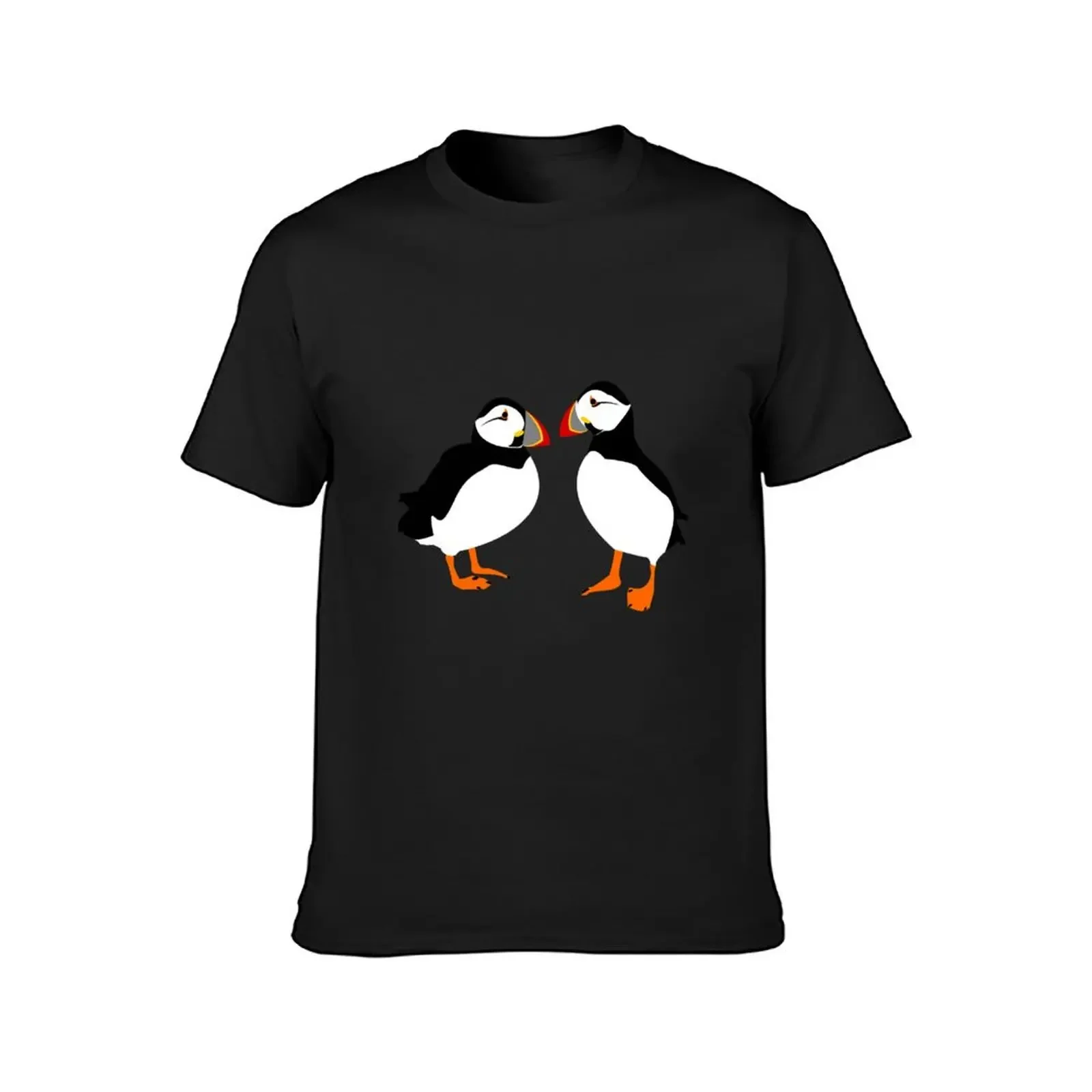 Farne Island Puffins T-Shirt Short sleeve tee blacks compression shirt men