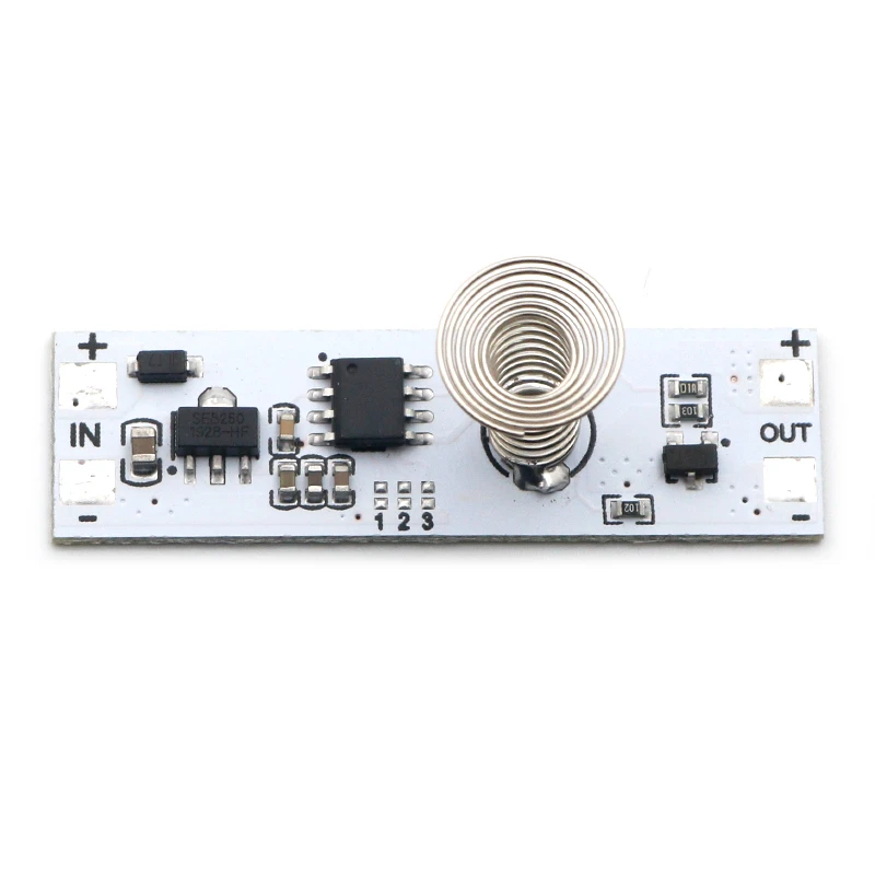 DC 12V بالسعة اللمس الاستشعار التبديل لفائف الربيع التبديل LED باهتة التحكم التبديل 9-24V 30W 3A للمنزل الذكي LED ضوء قطاع