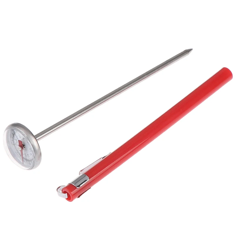 Stainless Steel Soil Thermometer 127mm Stem Display 0-100 Degrees Celsius Range