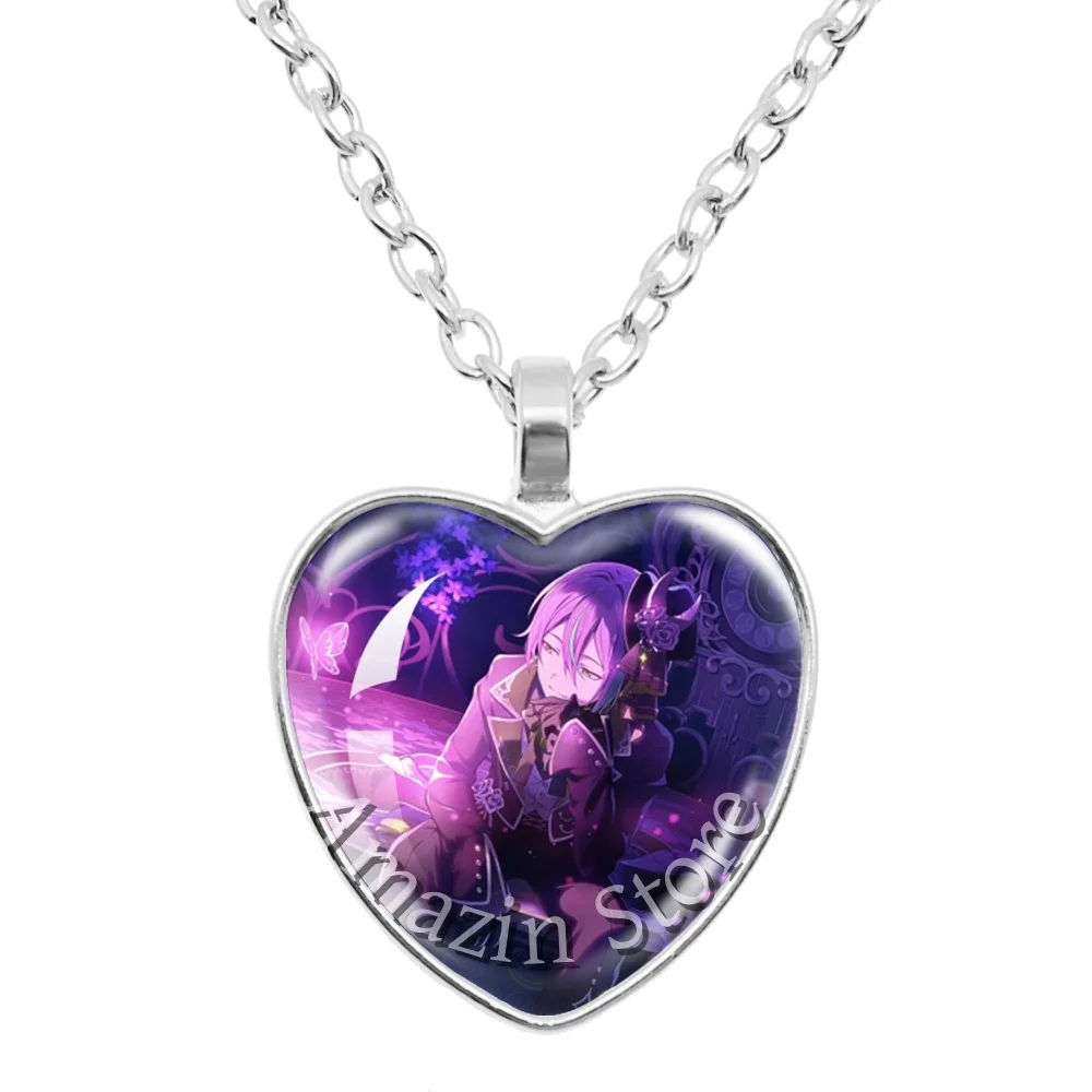 Hot Sales Project SEKAI Anime Wonderlands×Showtime Kamishiro Rui Glass 25mm Pendant Necklace Jewelry Souvenir For Fans Gift