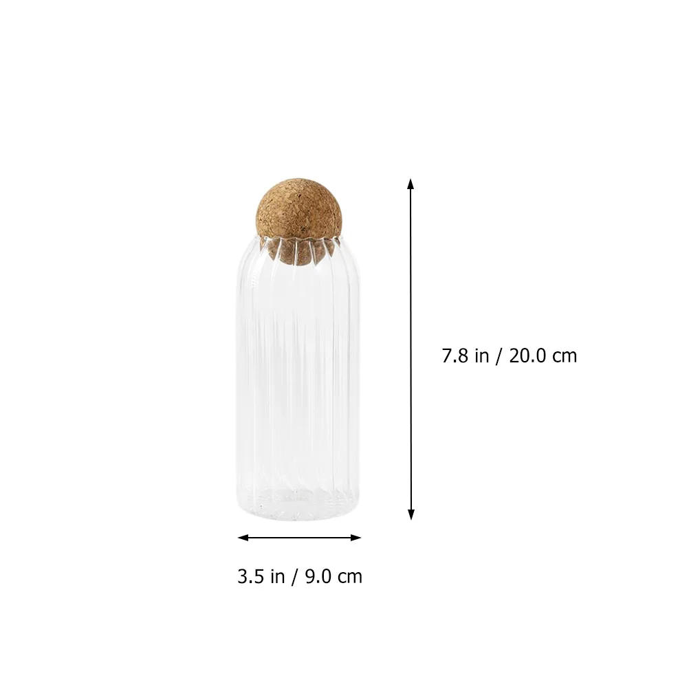 

3pcs Tea Canisters Loose Storage Containers Bottle Seasoning Kitchen Sealing Can Glass Jar Dry Food Honey Pot Practical