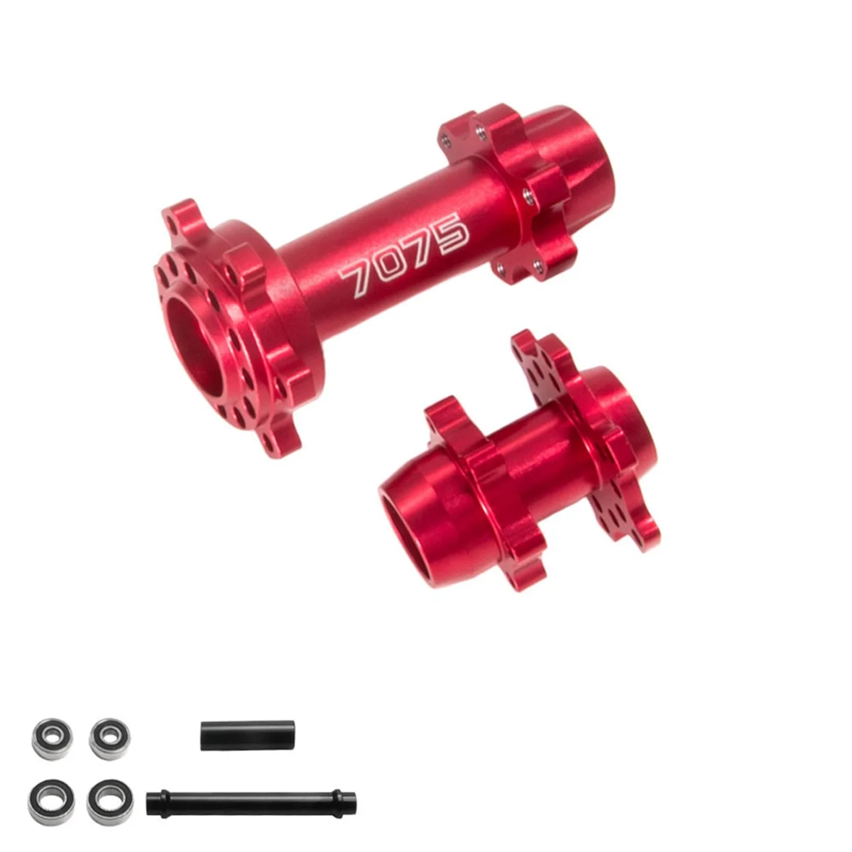 For LOSI 1/4 Promoto-MX Electric Motorcycle Aluminum Alloy 7075 Front and Rear Axles 262012 Red