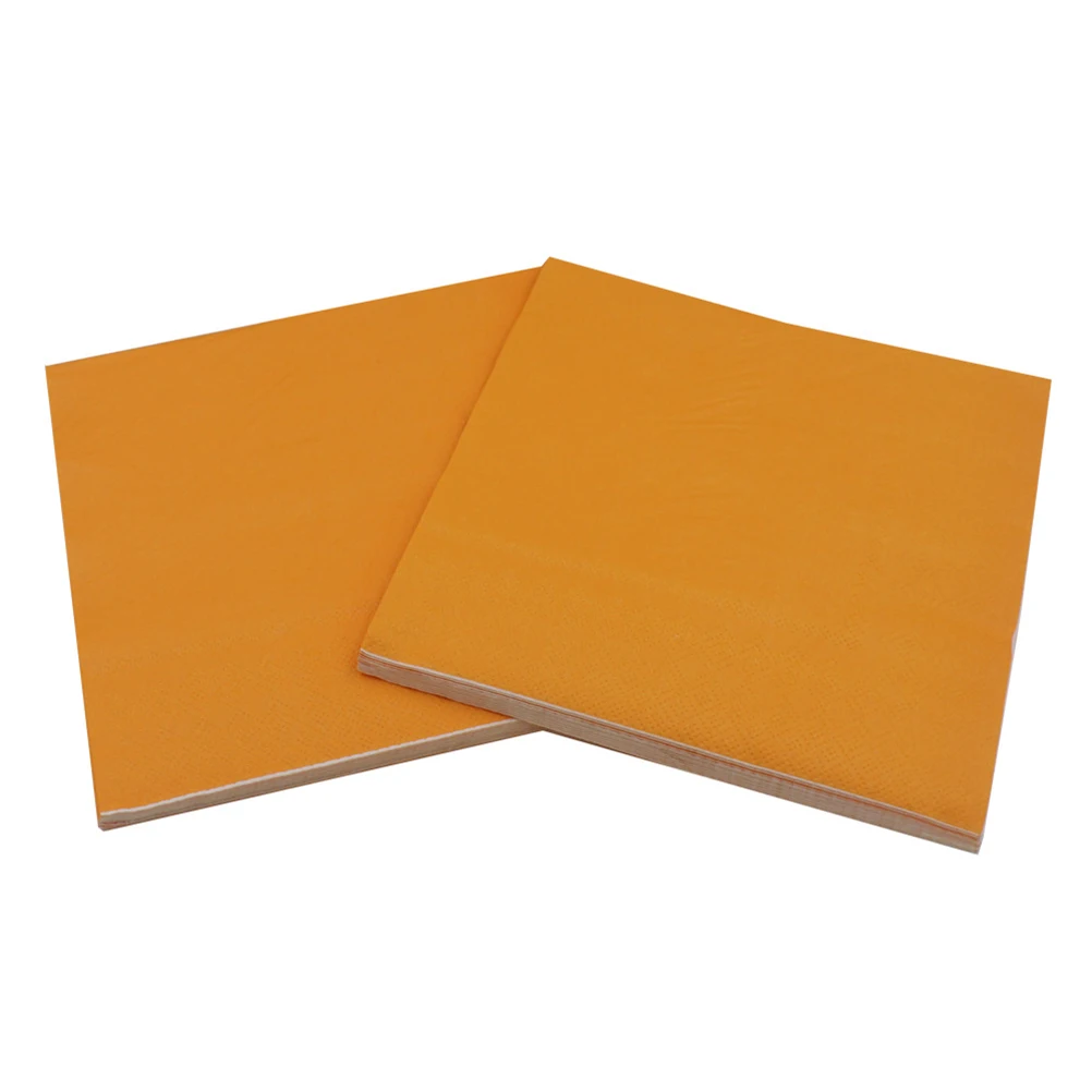 

6 Packs Solid Color Paper Napkins Disposable Party Wedding Absorbent Creative Dinner Wood Pulp Safe Various Occasions Birthday