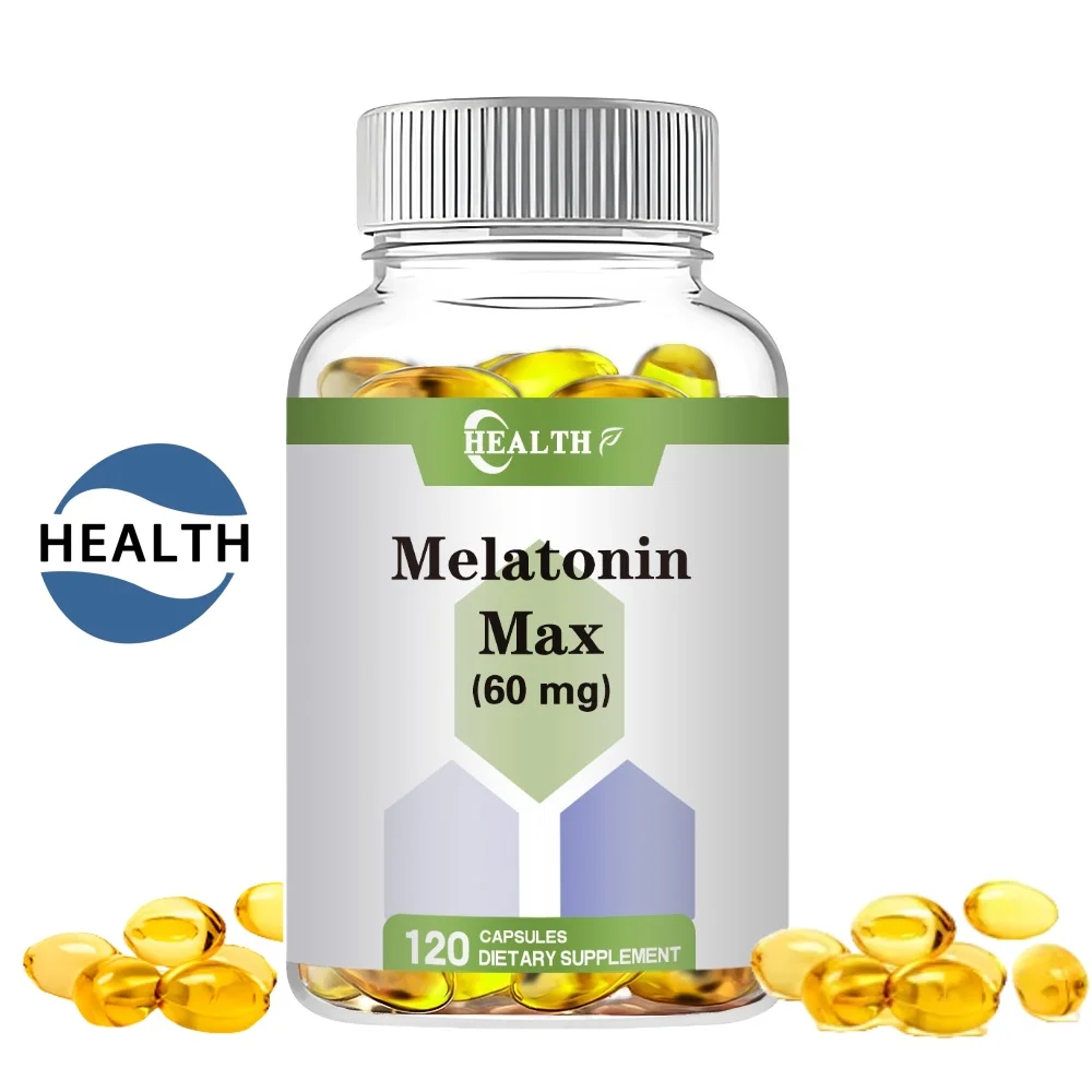 

HEALTH Melatonin Veg Capsules Anxiety Relief Improve Sleep Deep Sleep Aid