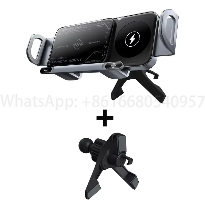 Customized logo High Quality Stable Car Magnetic Wireless Charger Phone Holder 15W Fast Charging for Iphones 15 Pro Max Hot
