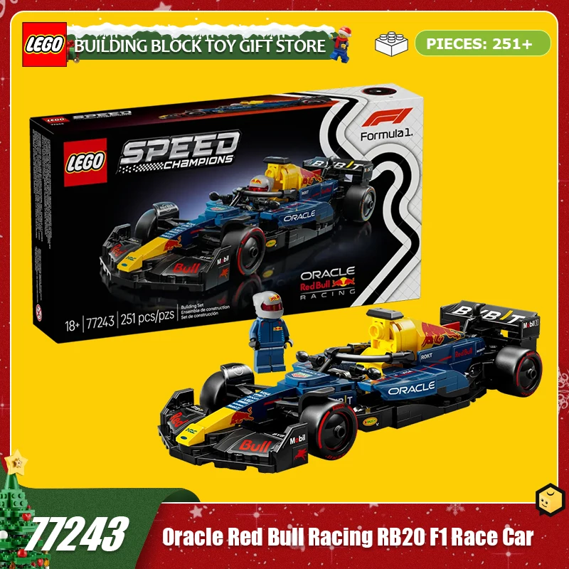 

Lego Christmas Celebration 77243 Red Bull Racing RB20 F1 Racing Children's Toys Christmas Gift