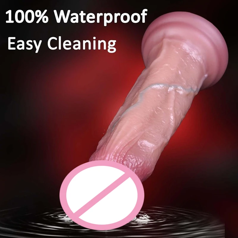 Women Soft Realistic Silicone Anal Plug Long Dildo Masturbator G Spot Hands-Free Penis Strong Suction Cup Play for Adult Sex Toy view 4