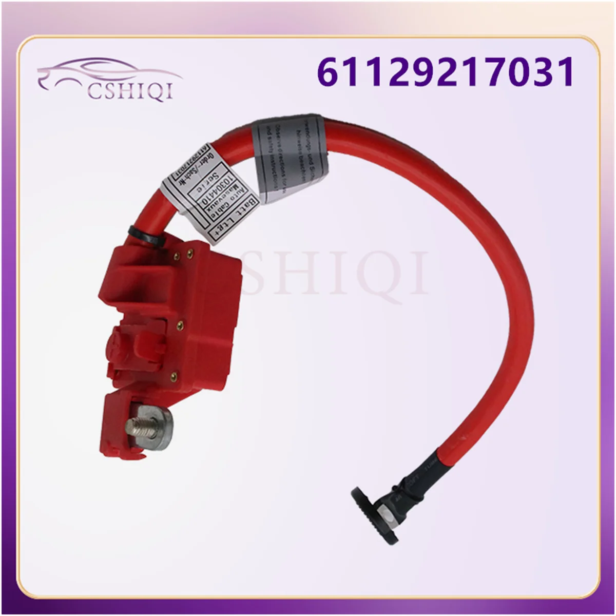 61129217031 96SKV302 Cable Positive Battery Cable Overload Protector Wire Terminal Fit For BMW E90 E91 E92 E82 E88 X1 E84