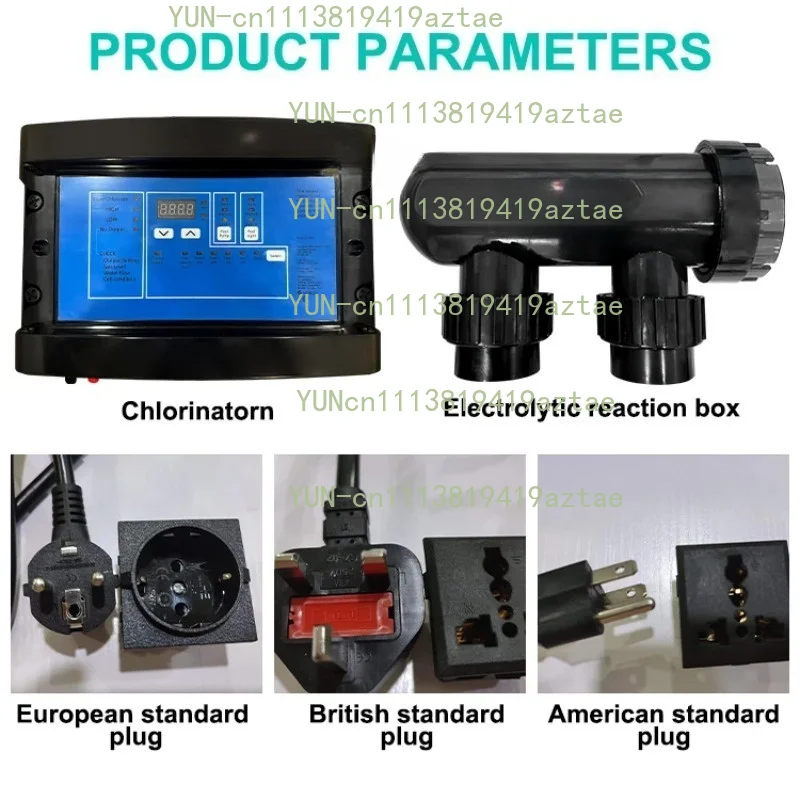 2 in 1 Automatic Pool Disinfection Device, Water Sterilizing Equipment for Swimming Pool