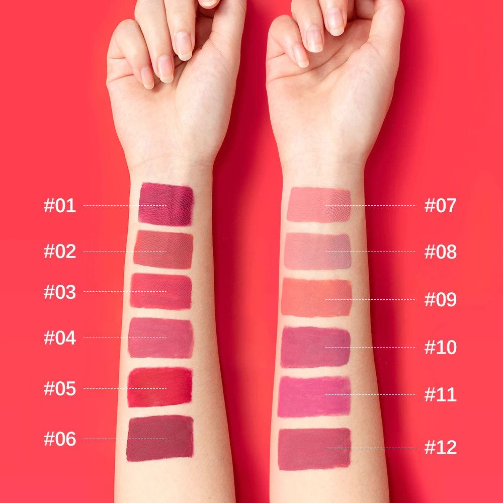 Matte Velvet Lip Gloss Lipstick Waterproof Non-stick Cup Not Easy To Fade Long Lasting Lip Glaze Lipstick Makeup Cosmetics