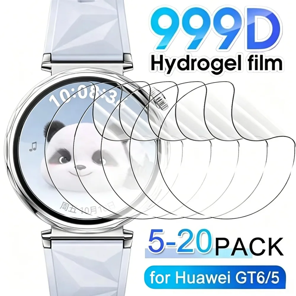 5-20PCS Hydrogel Film for Huawei Watch GT6Pro 41/46mm Smartwatch HD Anti-scratch Screen Protector for GT5 Pro 41mm 46mm No Glass