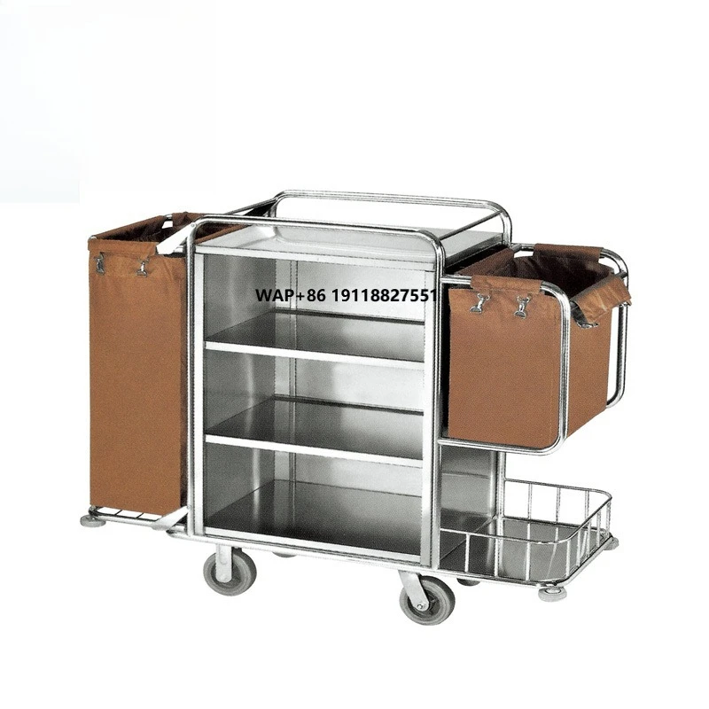 

Wholesale Hotel Housekeeping Cleaning Trolley Cart Service Maid's Trolley Cart