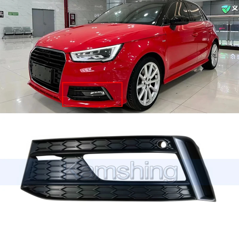 Front Foglight Frame For Audi A1 Sline S-line Sport 2016-2018 Fog Light Grille Foglamp Cover 8XA807647A1RR 8XA807648A1RR