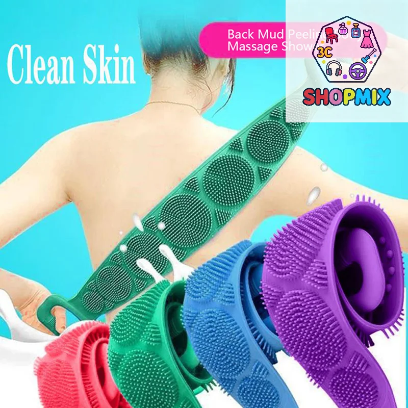 Cepillos de Silicona Mágicos para Baño, Toallas para Frotar la Espalda, Exfoliante Corporal, Masaje para Ducha