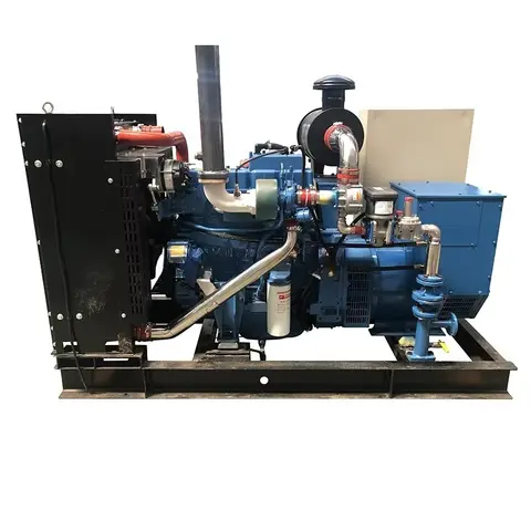 목재 펠릿 전기 발전기 공장 가격 30kw 40kw 50kw 도이츠 엔진 천연 바이오매스 바이오가스 LPG 발전기