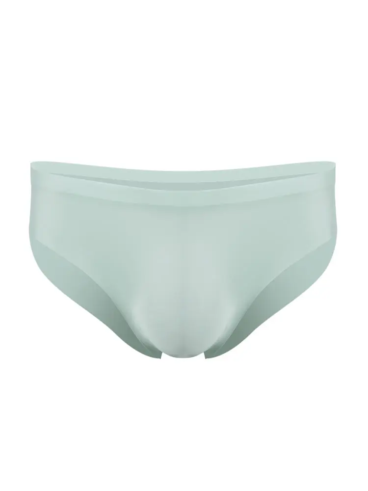 Sous-vêtements pour hommes slips en soie glacée pour hommes été respirant à séchage rapide shorts sans couture Transparent ultra-mince personnalité sous-pan