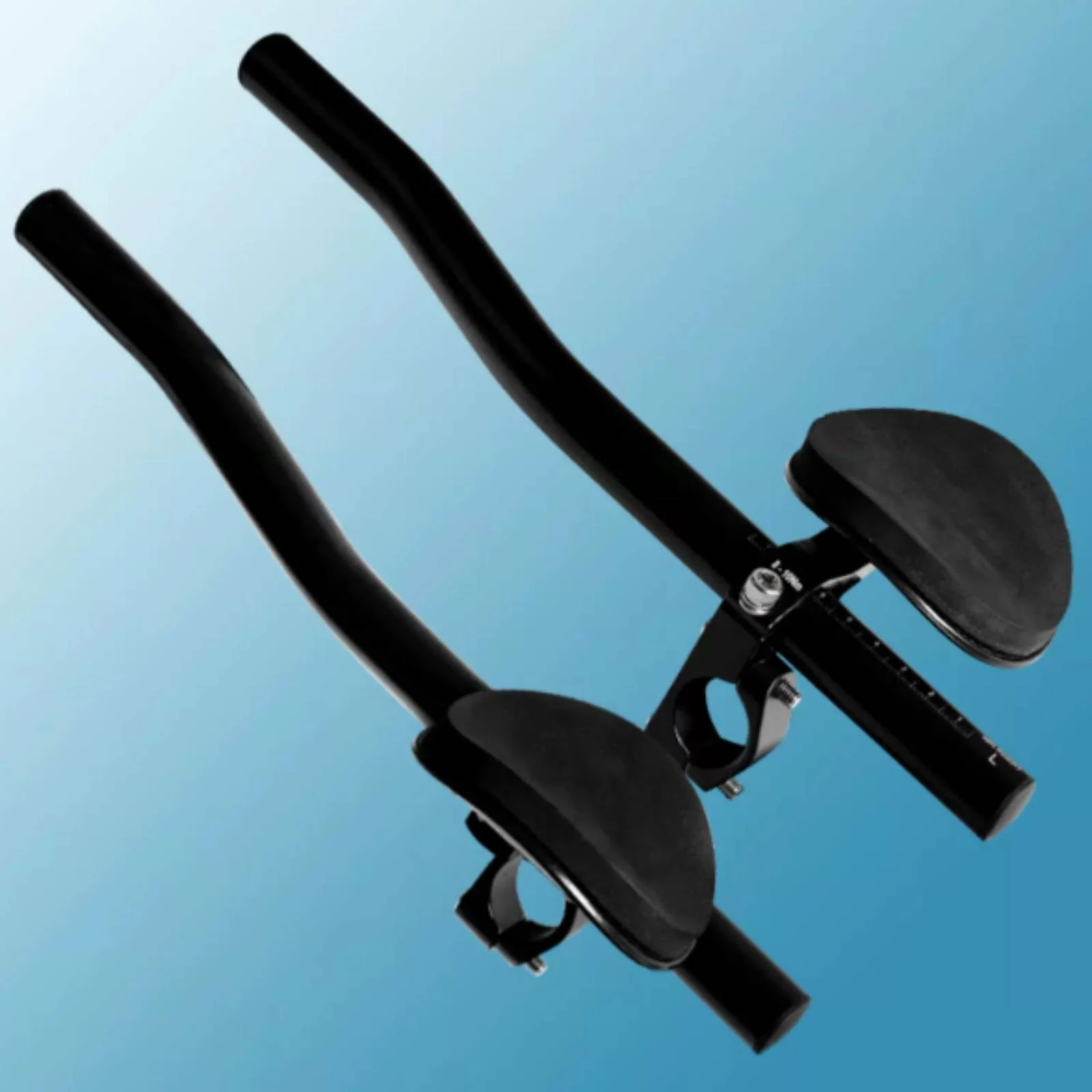 Black Split Cycle Aero Rest Handlebar Ergonomic Aerobars with Adjustable Armrests Aluminum Aero Rest Bar Extensions Versatile