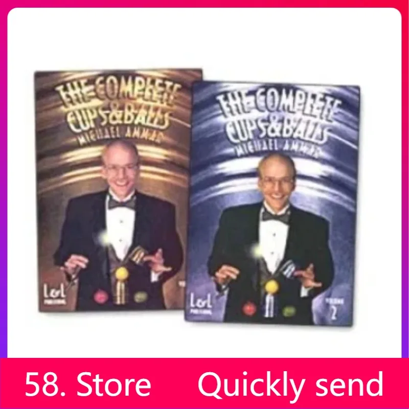 New 2025 Michael Ammar - The Complete Cups and Balls - Magic tricks  ( 58 Store Download )