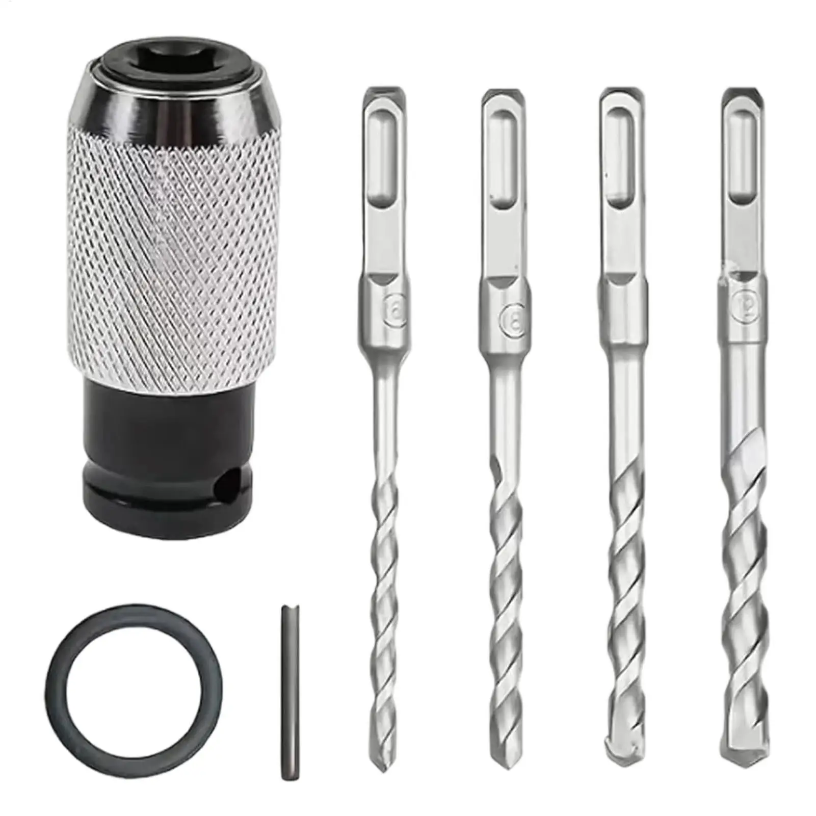 

Сверхмощный быстросменный адаптер для сверл. Мгновенное высвобождение бит для электрических ударных дрелей, электриков и строительных работ.