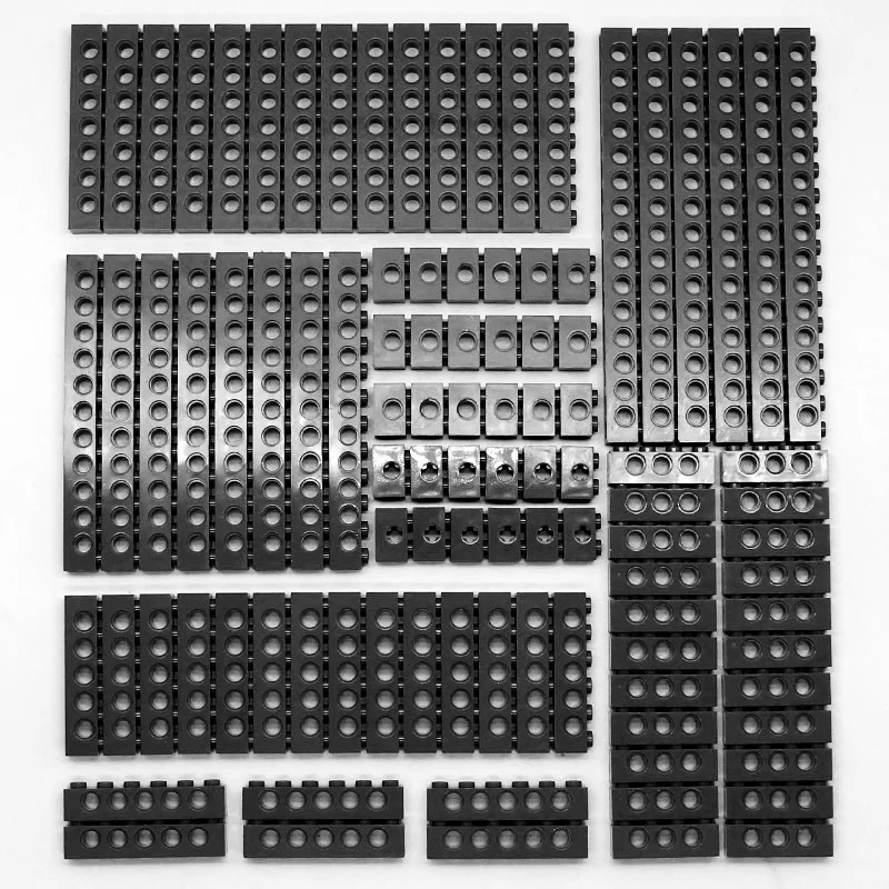 100 Stuks Bulk Technische Onderdelen Pin Liftarm Stenen Studless Beam Asplug Connector Tandwiel Bouwstenen Compatibel Speelgoed