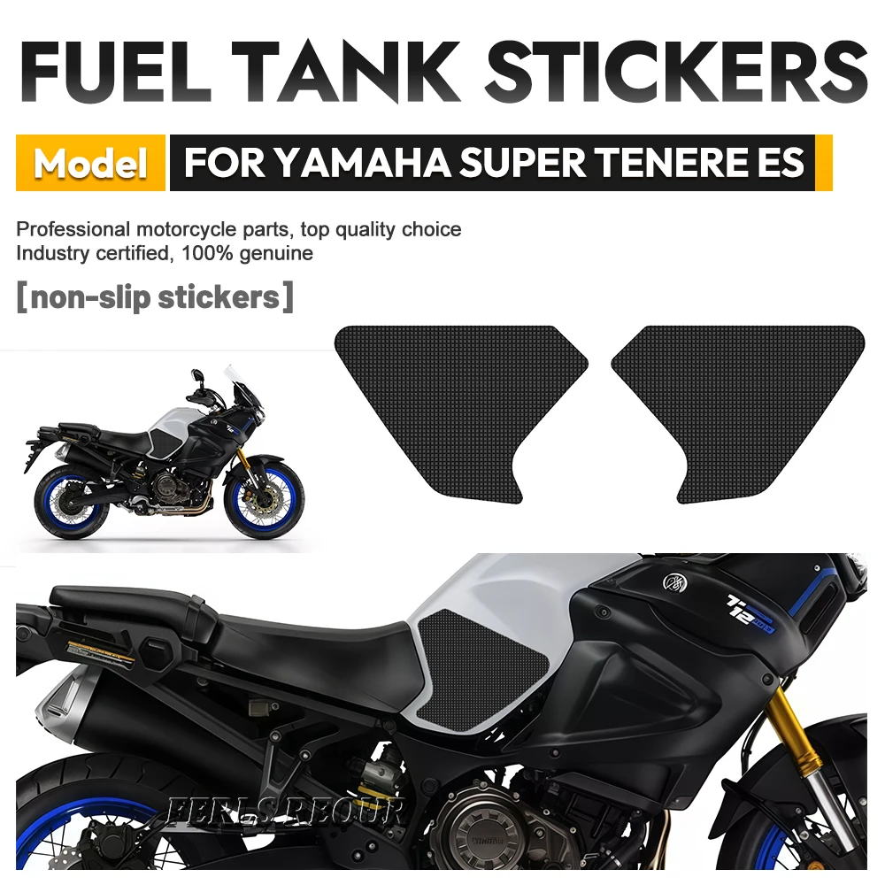 

UV-Resistant Silicone Tank Sticker for YAMAHA SUPER TENERE XT1200Z 2012-2020 Outdoor Use Fuel tank anti-slip sticker