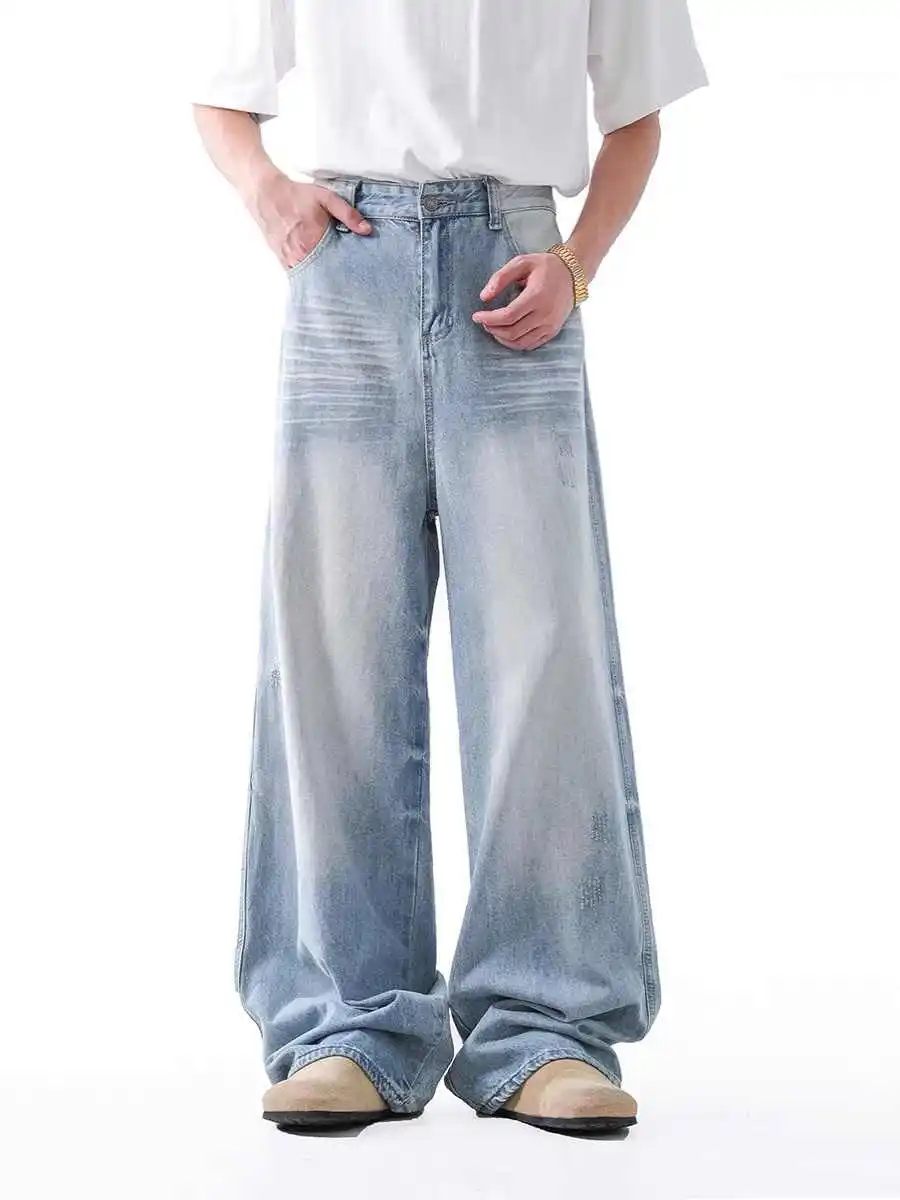 

Women's Blue Y2k Wash Jeans Japanese 2000s Style Boyfriend Jean Pants Vintage Harajuku Baggy Grunge Oversize Denim Trousers 2025