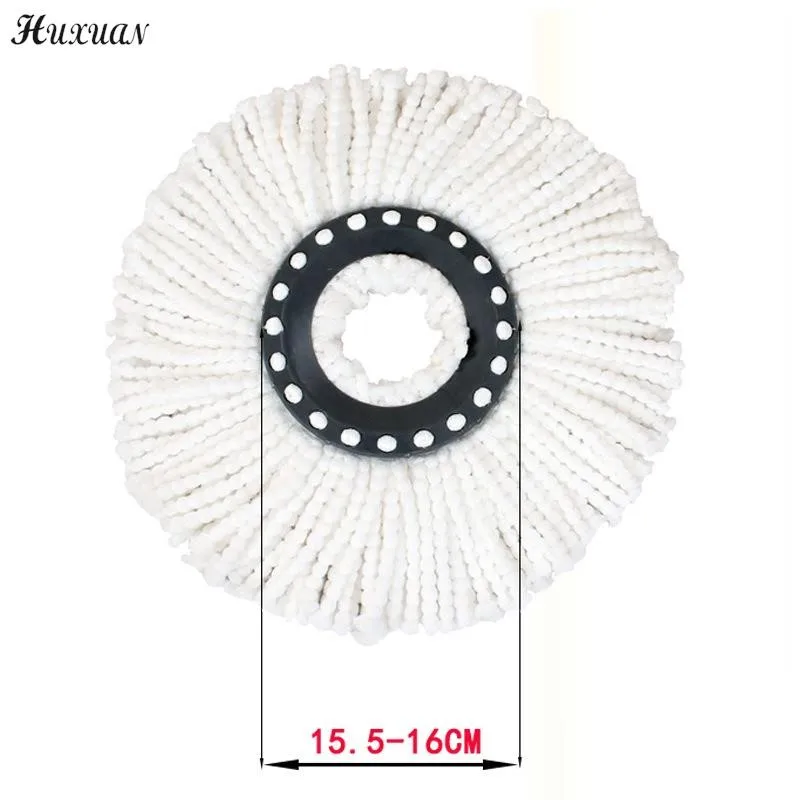 Universal Mop Head Refill Rotating Spin Mops Microfibers Round 16mm Mopping Head Microfiber Rag Mop Cloth Replacement Clean Tool