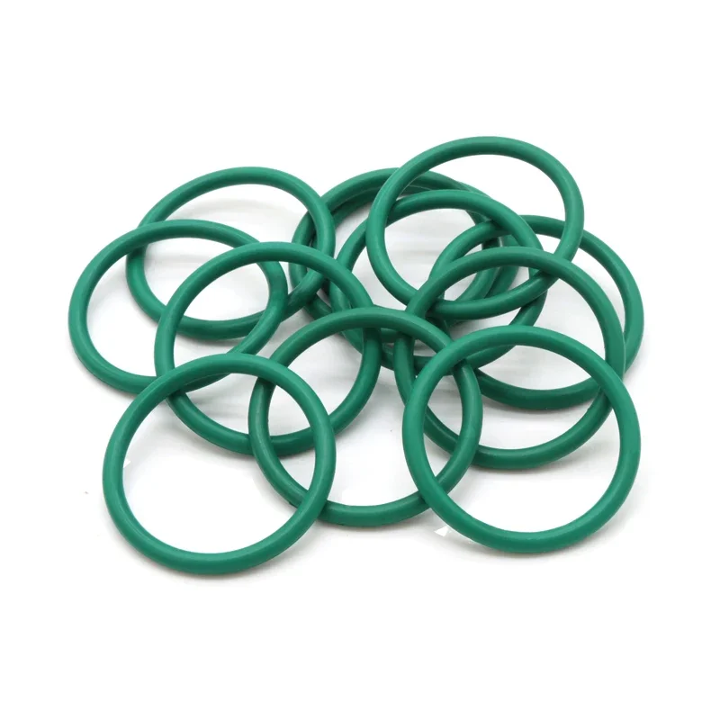 10 pz FKM O Ring CS 2mm OD 5 ~ 160mm Guarnizione di Tenuta Olio Isolante Resistenza Alle Alte Temperature Fluoro Gomma O Ring Verde